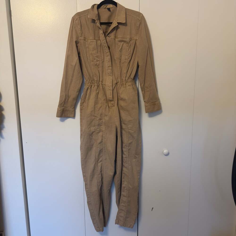 Universal Thread Tan Utility Jumpsuit Size 8